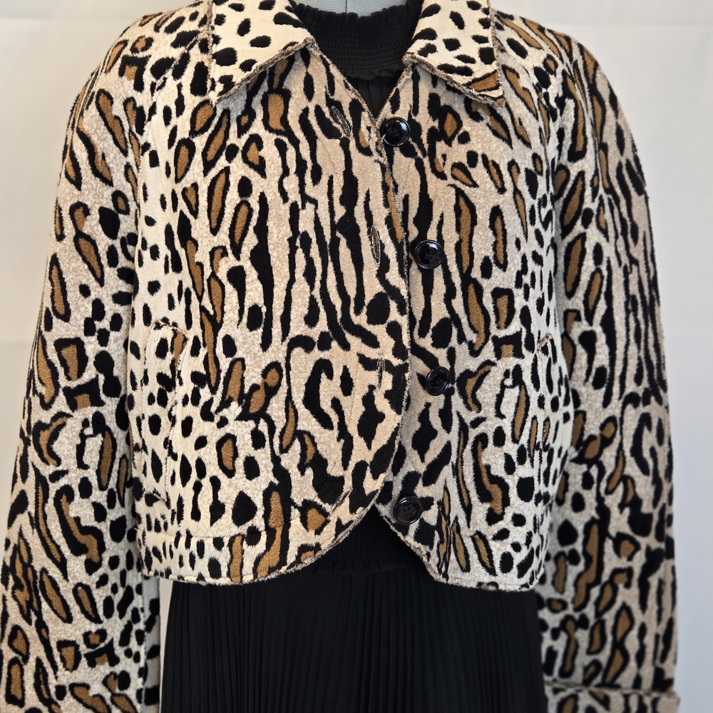 St. John Margay Leopard Print Jacket Womens, Couture, New With Tags - Picture 8 of 10